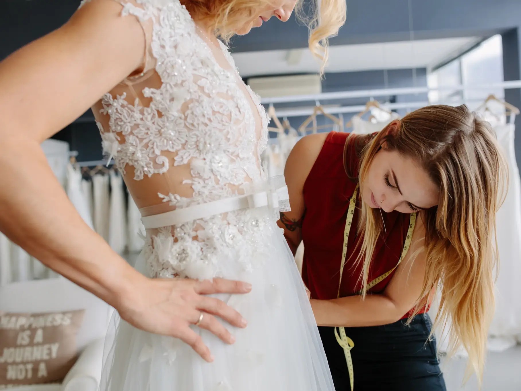 Demystifying Bridal Gown Fabrics: A Comprehensive Guide for Choosing the Perfect Material. Desktop Image